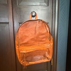 Madewell Tan Leather Backpack